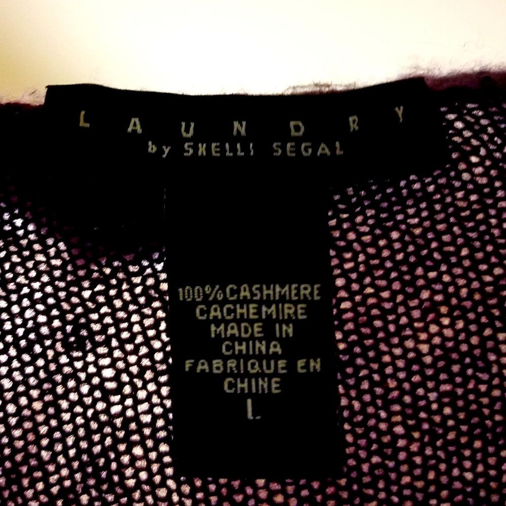 Last chance! Laundry Cashmere Ruffle Tie Cardigan - Picture 6 of 6